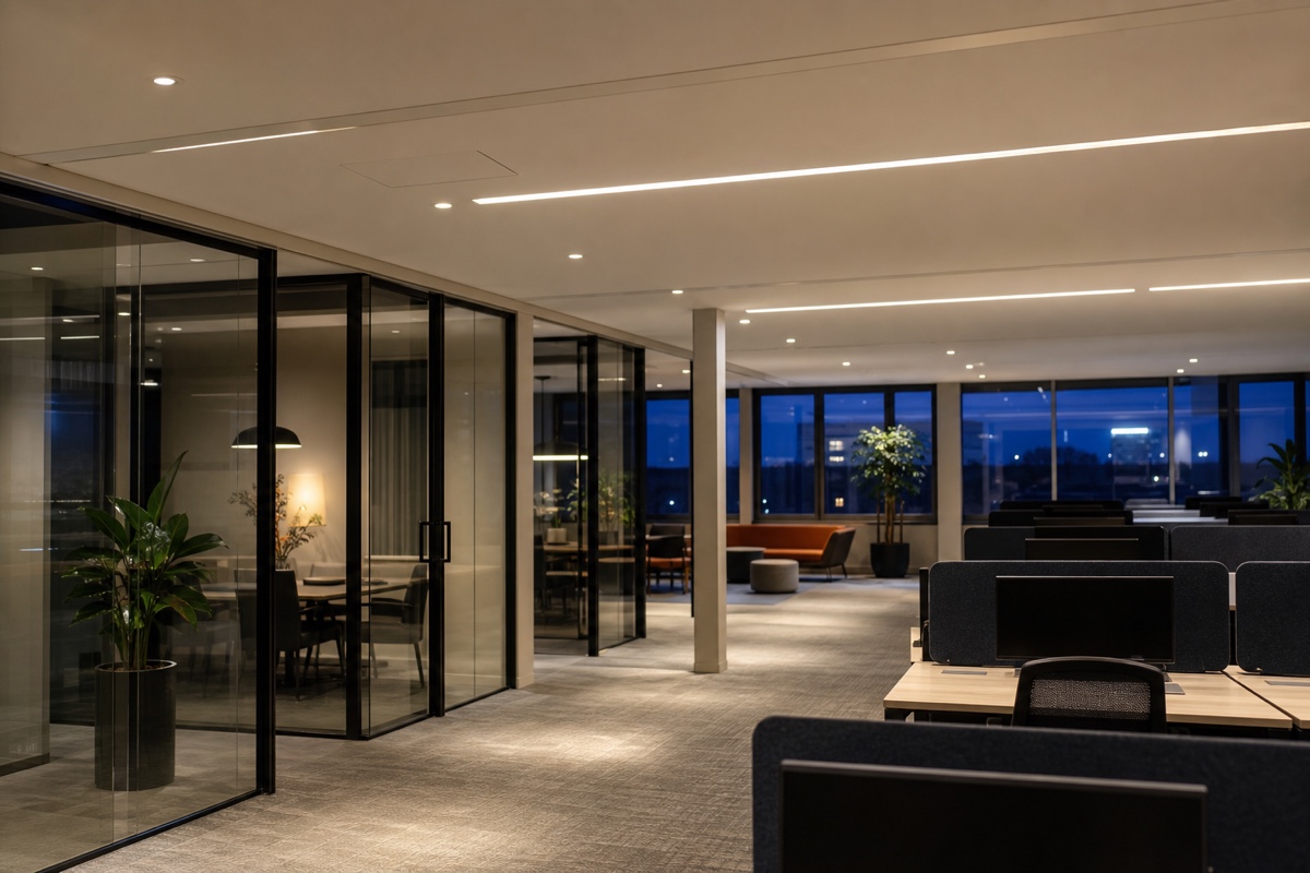 Slimme verlichting in een modern interieur