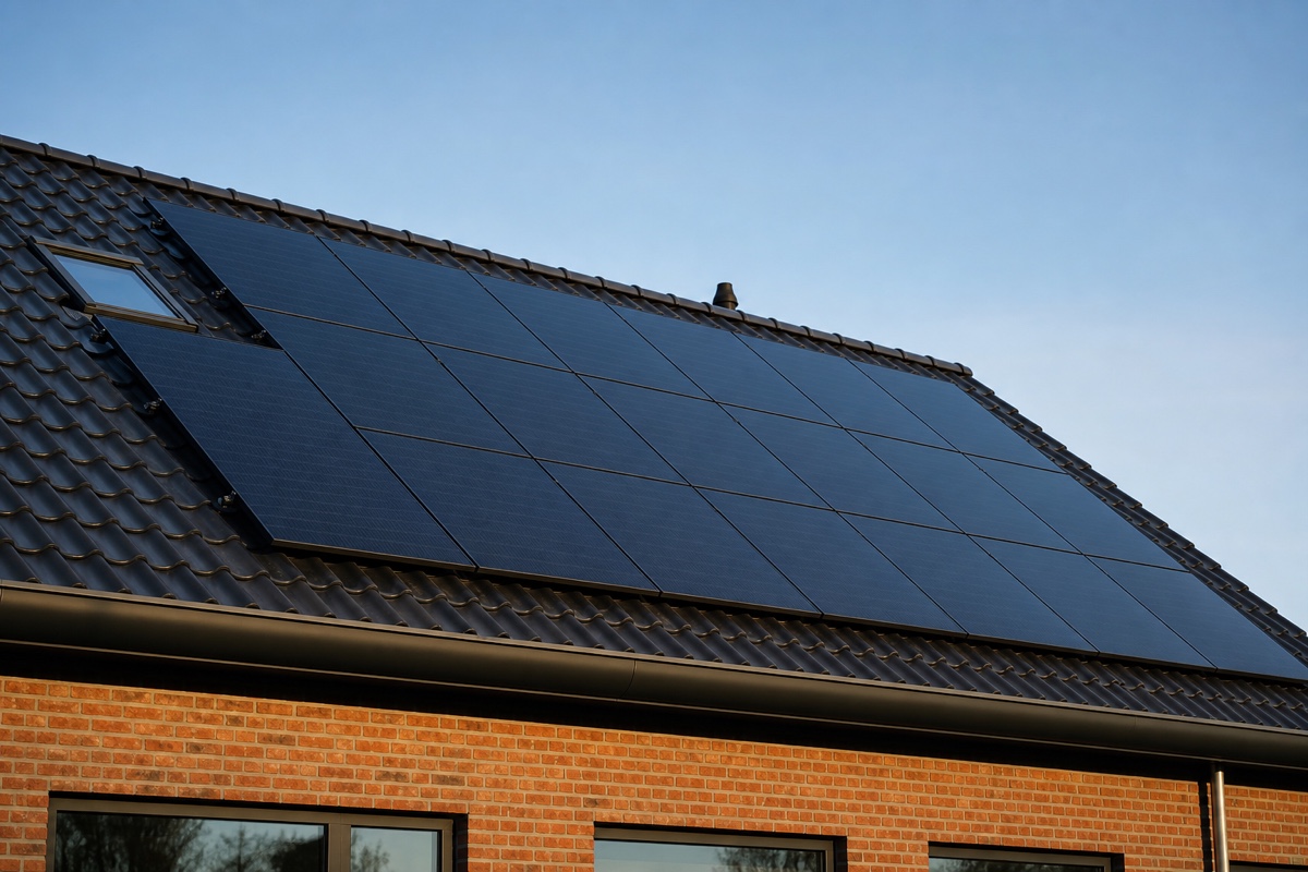 Zonnepanelen op een woning